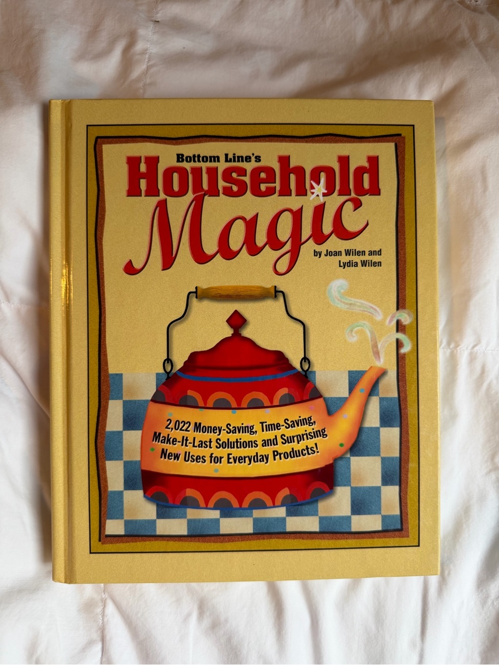 Source Unknown Household Magic Cookbook Style Book - Yellow & Red